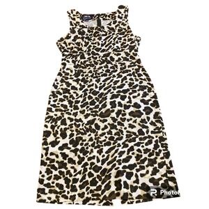 JONES NEW YORK leopard print pencil dress‎ - size 4P